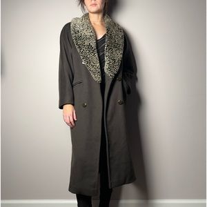 Donnybrook Faux Fur Wool Coat